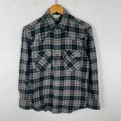 00s Levi's リーバイス 長袖 チェックシャツ ウエスタン ブラック Mサイズ メンズ 古着 アメカジ ストリート