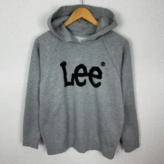 Lee リー スウェット パーカー ロゴプリント グレー Lサイズ レディース 古着 アメカジ ストリート