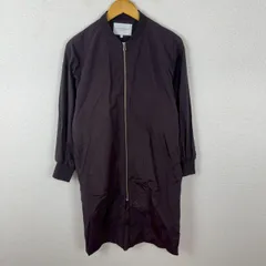 A DAY IN THE LIFE UNITED ARROWS アデイインザライフ ユナイテッドアローズ ロングコート 無地 ダークパープル Sサイズ レディース 古着 シンプル モード