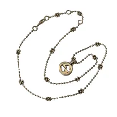 GUCCI グッチ フラワーモチーフ ネックレス ペンダント ボールチェーン GGネックレス インターロッキングG SV925 シルバー