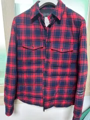 2 MONCLER x FRAGMENT DESIGN(フラグメント デザイン) ダウンシャツ レッド