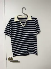 ストライプ 半袖 カラーTシャツ