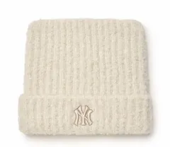 MLB Korea ニューヨークヤンキース 韓国限定 エスパ カリナ 愛用 キャップ ニット 猫耳 ミャオン ビーニー 白 ホワイト 