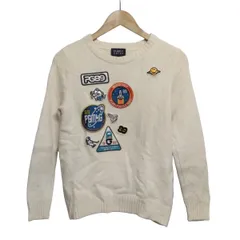 PEARLY GATES(パーリーゲイツ) 長袖セーター サイズ1 S レディース - アイボリー クルーネック/ワッペン