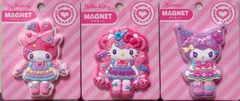 【新品未開封】サンリオ　原宿限定　マグネット　キティ　マイメロ　クロミ３点セット