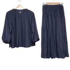 Mila Owen(ミラオーウェン) スカートセットアップ レディース美品  - ネイビー