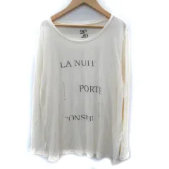 ジェラートピケ gelato pique ルームウェア Tシャツ カットソー 長袖 プリント F アイボリー /SM11