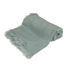 ASAUCE MELER(アソース メレ) ストール(ショール)美品  - ライトブルー リネン