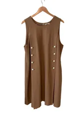 Z1726 Rose Tiara ローズティアラ　ノースリーブワンピース　レディース　ベージュ　サイズ46