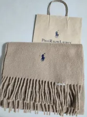 ポロ ラルフローレン ベージュ マフラー お買い物バッグ 含む