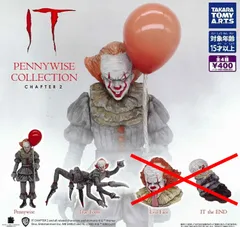 IT PENNYWISE COLLECTION CHAPTER 2 イット ペニーワイズ コレクション チャプター2 × 2種セット ガチャ カプセルトイ フィギュア 映画 IT the END イット・ジ・エンド True Form トゥルー・フォーム