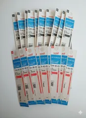 三菱鉛筆のジェットストリーム替芯SXR-80-05、黒10本と赤10本の計20本セット