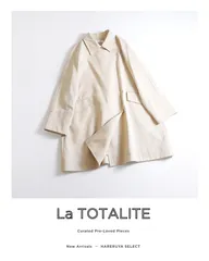 974t*美品 24SS ラトータリテ La TOTALITE T/Cステンフレアコート F ベージュのサムネイル