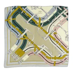 エルメス カレ 90 Mors a Jouets 馬銜 ユニセックス オフホワイト HERMES【中古】 【アパレル・小物】