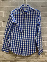 【D1-51】◇   J.CREW   XSサイズ　シャツ　青色＆白色　チェック柄