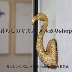 ウォールフック ヴィンテージ アートデコスタイル ゴールデンフラミンゴ 壁飾り ハンドメイド レジンフラミンゴ 壁掛けアート 鳥の愛好家 ギャラリーウォール パーティーの装飾 リビング 寝室 玄関 コート掛け 帽子 バッグ ゴールド