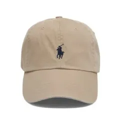 ポロ ラルフローレン ベージュ コットン チノ ベースボール キャップ