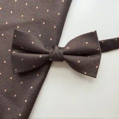 ②-4 蝶ネクタイ　ポケットチーフ2点セット