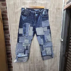 1 S01326 リメイク デニム  パンツ フレア加工 パンク 衣類 メンズ