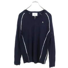 【新品タグ有】アーノルドパーマー★長袖ニット Vネックセーター サイズ3 ネイビー系 ウール混♪z17044