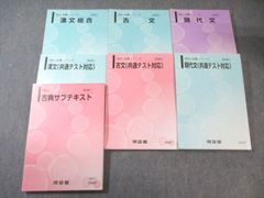 河合塾大学受験科 2024年度版 現代文 古文 漢文 テキスト 古典サブ