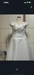 結婚式 花嫁 白 オフショルダー ウェディングドレス s