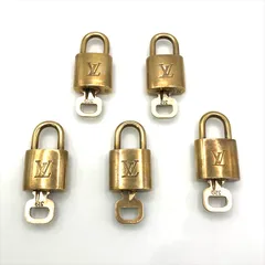美品 LOUIS VUITTON ヴィトン カデナ 鍵 キー 南京錠 パドロック 5個 セット まとめ バッグ アクセサリー ヴィンテージ r741