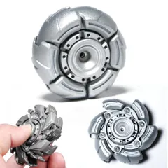 SALUDABLE フィジェットトイ 回転 ガジェット 変形 暇つぶし 集中 手遊び 大人 感覚刺激 (シルバー)