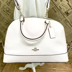 コーチ ハンド ショルダーバッグ 白 ボリード 旅行 フォーマル FZ449