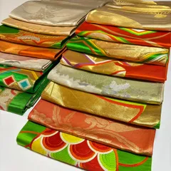 ［7187］袋帯 15点 まとめ売り セット 大量 リメイク 正絹 着物