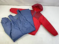 01w-5905 〇  ① Columbia コロンビア スキーウェア 上下セット XXS(4-5) SY1093 リバーシブルジャケット スノーウェア キッズ   スポーツウェア  【中古品】