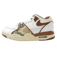 NIKE ナイキ 23AW FD6475-100 x Stussy Air Flight 89 Low SP White and Pecan エア フライト ロー ホワイト アンド ピーカン スニーカー オフホワイト系 ブラウン系 23【中古】