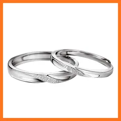 【新品】 [Nicoiro] ペアリング 美しく輝くスターダスト加工 メビウスデザイン フリーサイズ カップル お揃い 指輪 シルバー（S925） 製 (ペアリング) 0