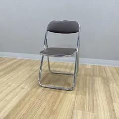 オカムラ パイプチェア 会議椅子 ブラウン