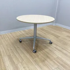 イトーキ 丸テーブル DE キャスター付 センターテーブル ファインウォールナットL