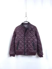 バーバリーキッズ ワイン色 キルティング ブルゾン ジャケット 120