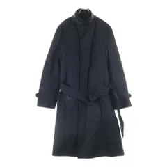 BURBERRY LONDON (バーバリーロンドン) ノバチェックライナー ベルト付き ステンカラーロングコート ブラック BBB31-505-09