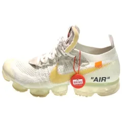 NIKE (ナイキ) ×OFF-WHITE THE 10 AIR VAPORMAX FK AA3831-100 オフホワイト ザテン エアヴェイパーマックス フライニット ローカットスニーカー ホワイト US8.5/26.5cm