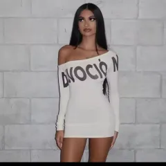 オフショルダー ミニ ワンピース(新品)