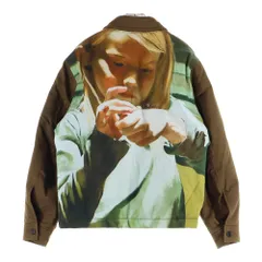 UNDERCOVER (アンダーカバー) 21AW Markus Akesson ツイルパネルプリント ジップアップジャケット ブラウン UC2A4202-1