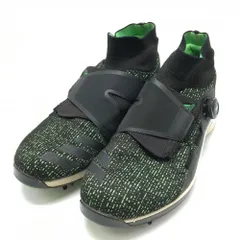 【美品】アディダス ゴルフシューズ 黒×グリーン H68592 ZG21 モーションBOA ダイヤル式  メンズ 26.0 ゴルフウェア adidas