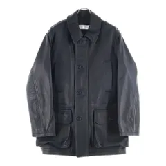KAPTAIN SUNSHINE (キャプテンサンシャイン) 25AW Deerskin Half Coat ディアスキン シルクライナー レザー ハーフコート ブラック KS25FCO10のサムネイル