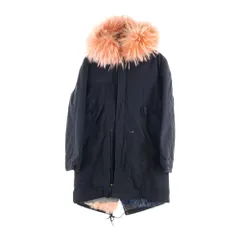 Mr&Mr's ITALY (ミスターアンドミセスイタリー) リアルファー モッズコート アウター ブラック