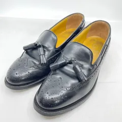 リーガル ウィングタッセルローファー 24.5 ブラック ウィングチップ メダリオン