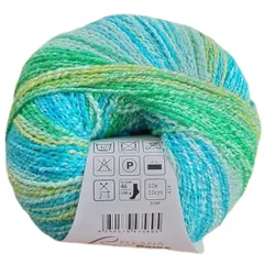 Rellana レラーナ Bouclé バンブー コットン 春夏用 50g 1750番 ソックヤーン 毛糸