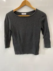 a747⚫︎beauty & youth united arrows⚫︎ビューティーアンドユースユナイテッドアローズ⚫︎ニットセーター⚫︎長袖⚫︎シルク混⚫︎ボートネック⚫︎size表記なし⚫︎グレー