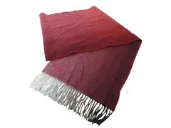 ポールスミス PAUL SMITH COLLECTION マフラー ストール フリンジ カシミヤ チェック ボルドー レッド 国内正規 QQQ