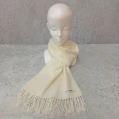 マフラー ストール 薄手 カシミヤタッチ シンプル オフホワイト ◎_◇〇