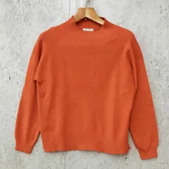 GLOBAL WORK グローバルワーク メルティ スタンド スリット プルオーバー ニット セーター オレンジ Mサイズ ◎、◇〇