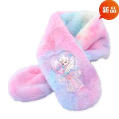 新品 アナと雪の女王 エルサ キッズ用マフラー 子供用 ふわふわ もこもこ ピンク 冬 防寒 かわいい